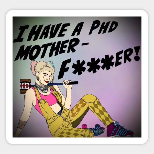 PhD Puddin Sticker by strayheartbja